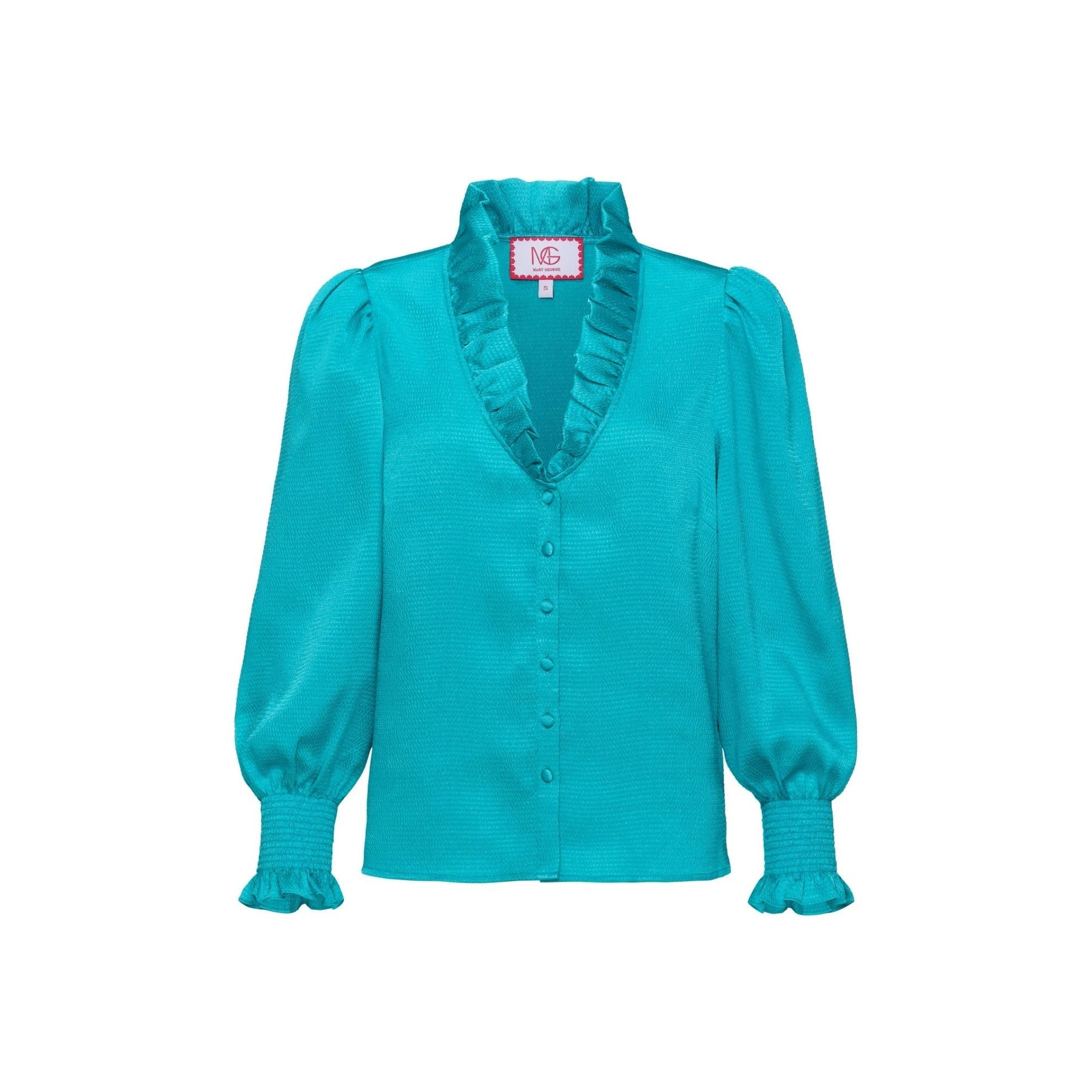 Mary George Harper Top Long Sleeve Bluebird Style#FA25-MGT001-H