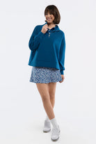 Style#12099 SmithandQuinnQuarterZipbluefrontview