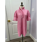 Navy Bleu westport pink stripe dress