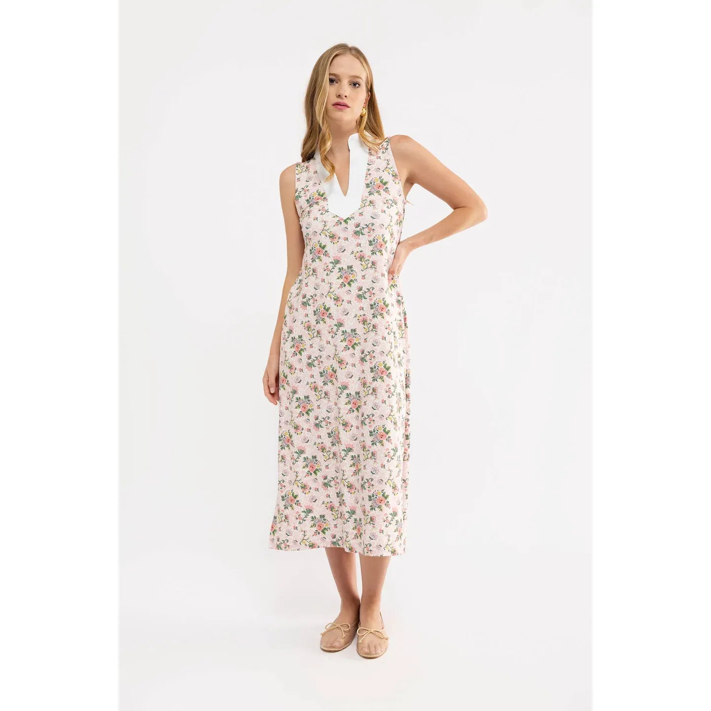 Smith & Quinn Paige Dress in Sweet Pea style, featuring a flowy fabric and floral pattern, perfect for casual or semi-formal wear.