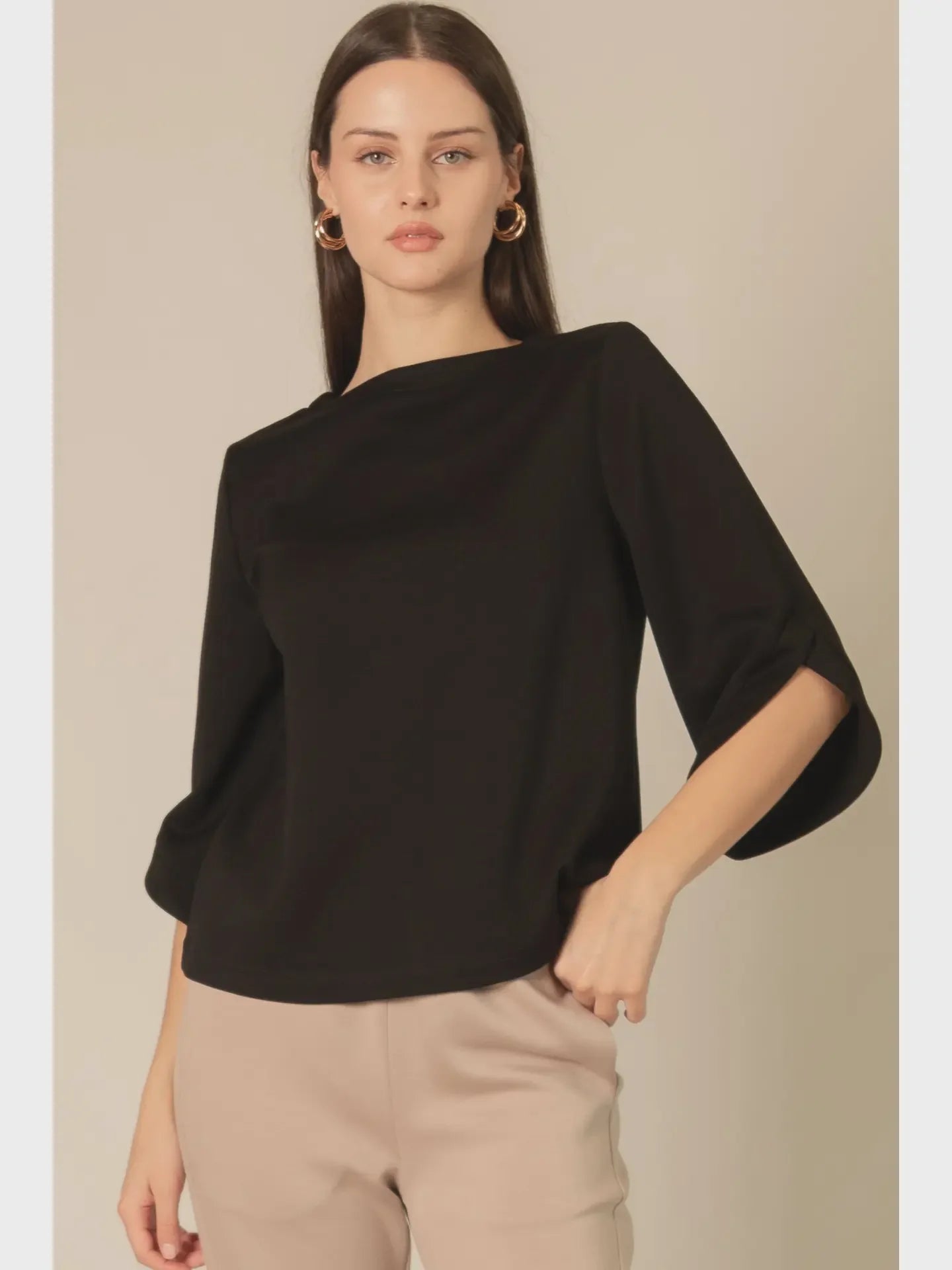 Penelope Top Black - Marj & Lizzie