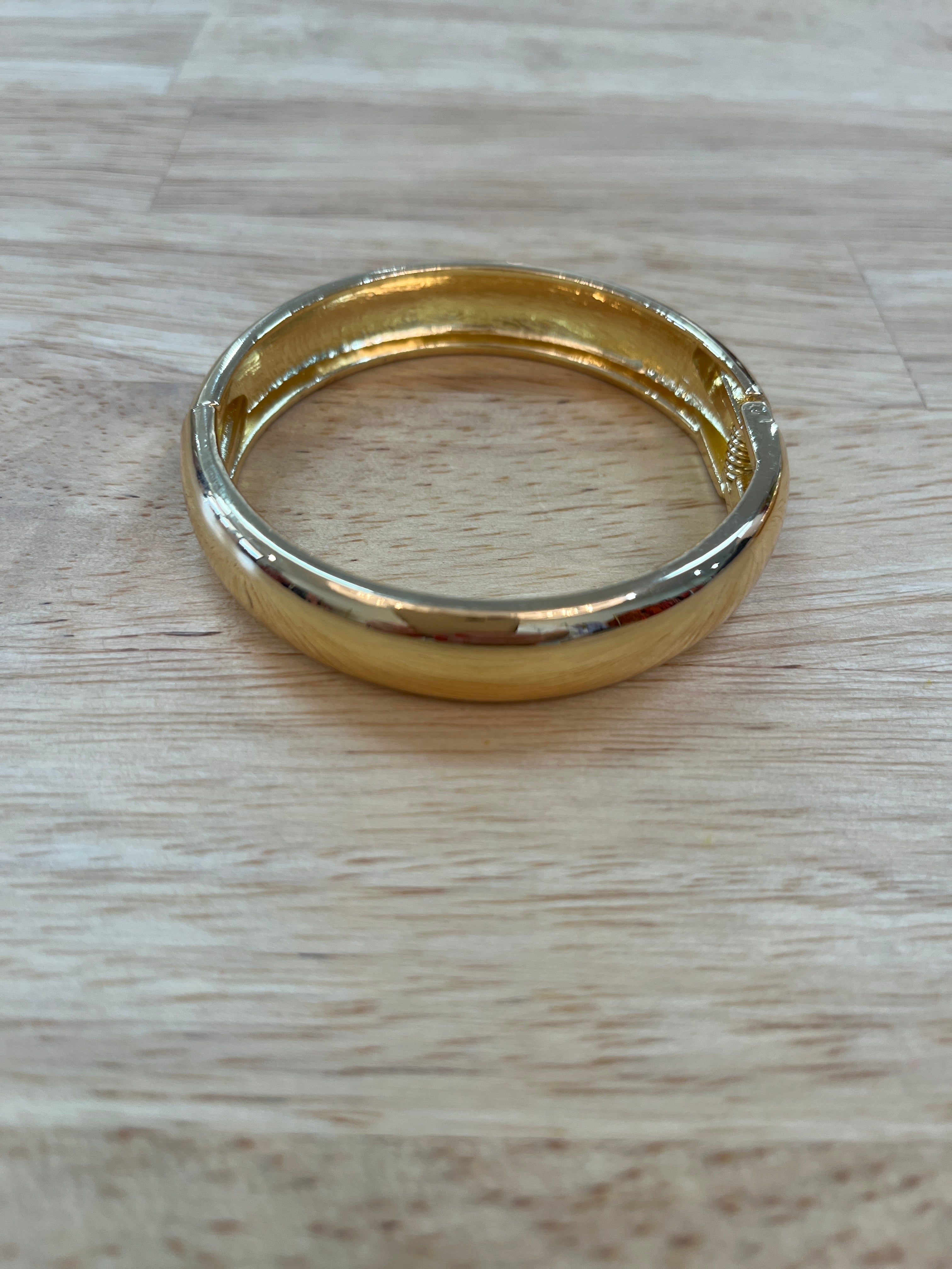 Rounded Gold Bangle Accessory Concierge gold plated 