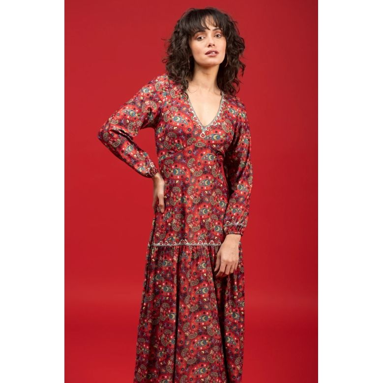 The LA Dress Nordic Paisley - Marj & Lizzie