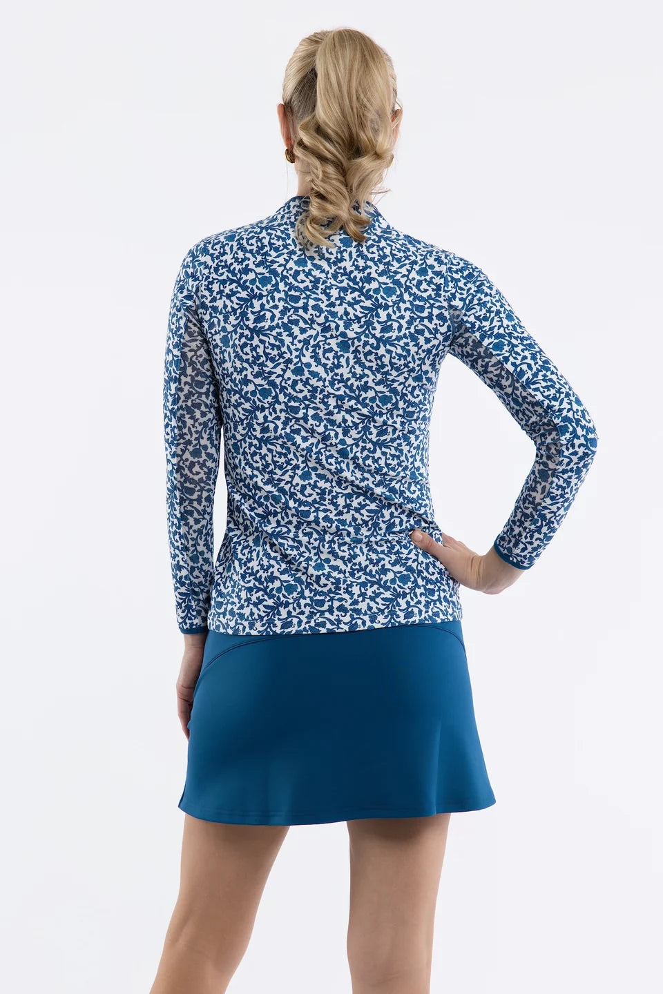 blueandwhitefloraltopStyle#17014