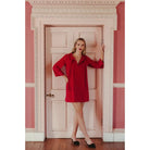 Smith & Quinn Phoebe Dress Corduroy Red Style #11204-1562