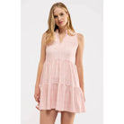 Pink gingham Smith & Quinn Tatum Dress featuring a stylish, casual fit, perfect for spring and summer wear.