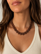 Star Necklace Large Brown by Smith and Co. Design — brown star bead necklace Style#26FW-N-STRL-03