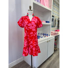 THMLShelleydressredpinkfloral