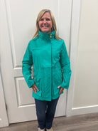 Tess Raincoat Jade Green Ciao Milano