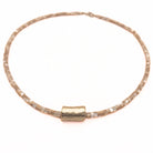 The Heishi Matte Gold Barrel Necklace - Marj & Lizzie