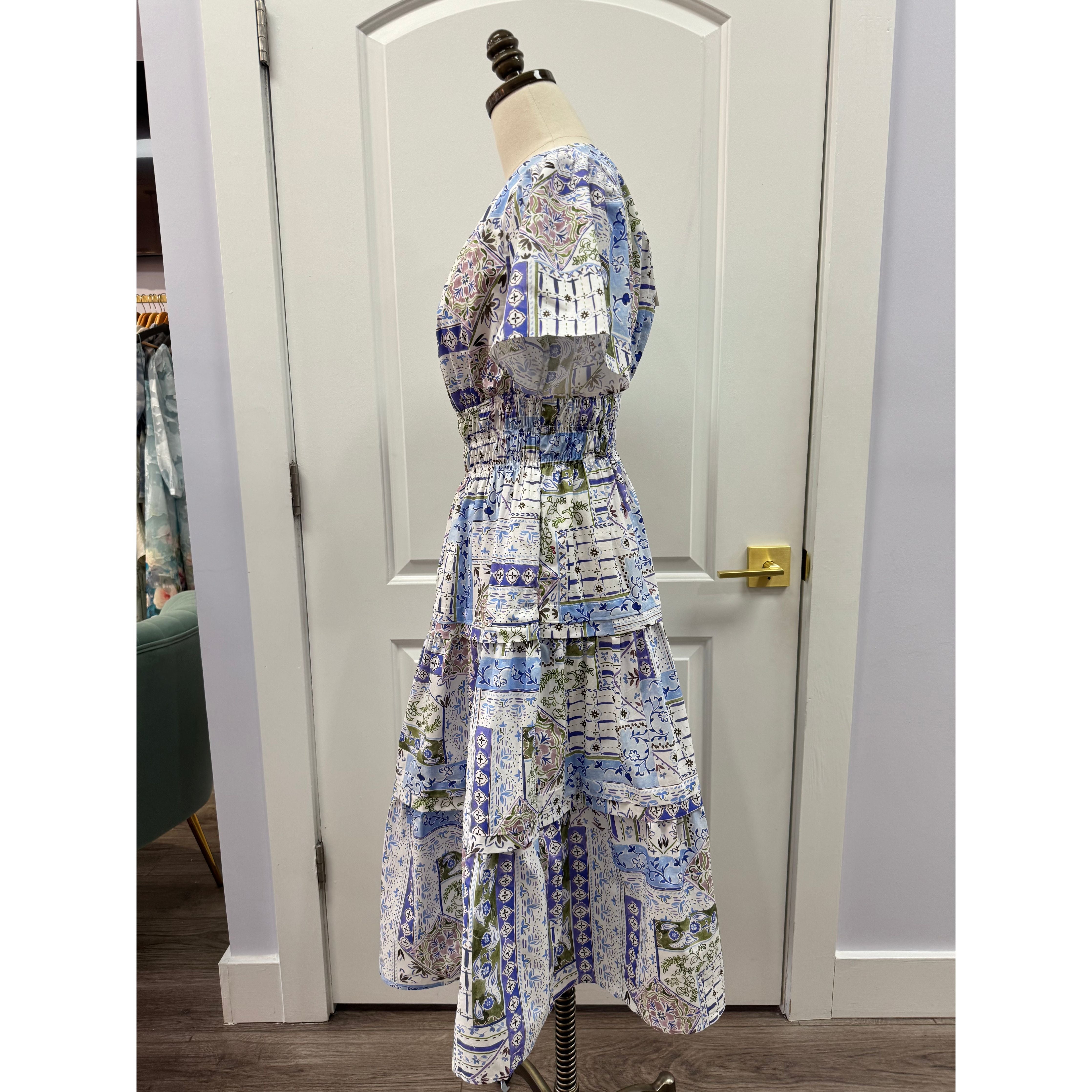 The Tammy dress Aureum patchwork floral side 