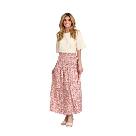 Leah Skirt Red Safari - Marj & Lizzie