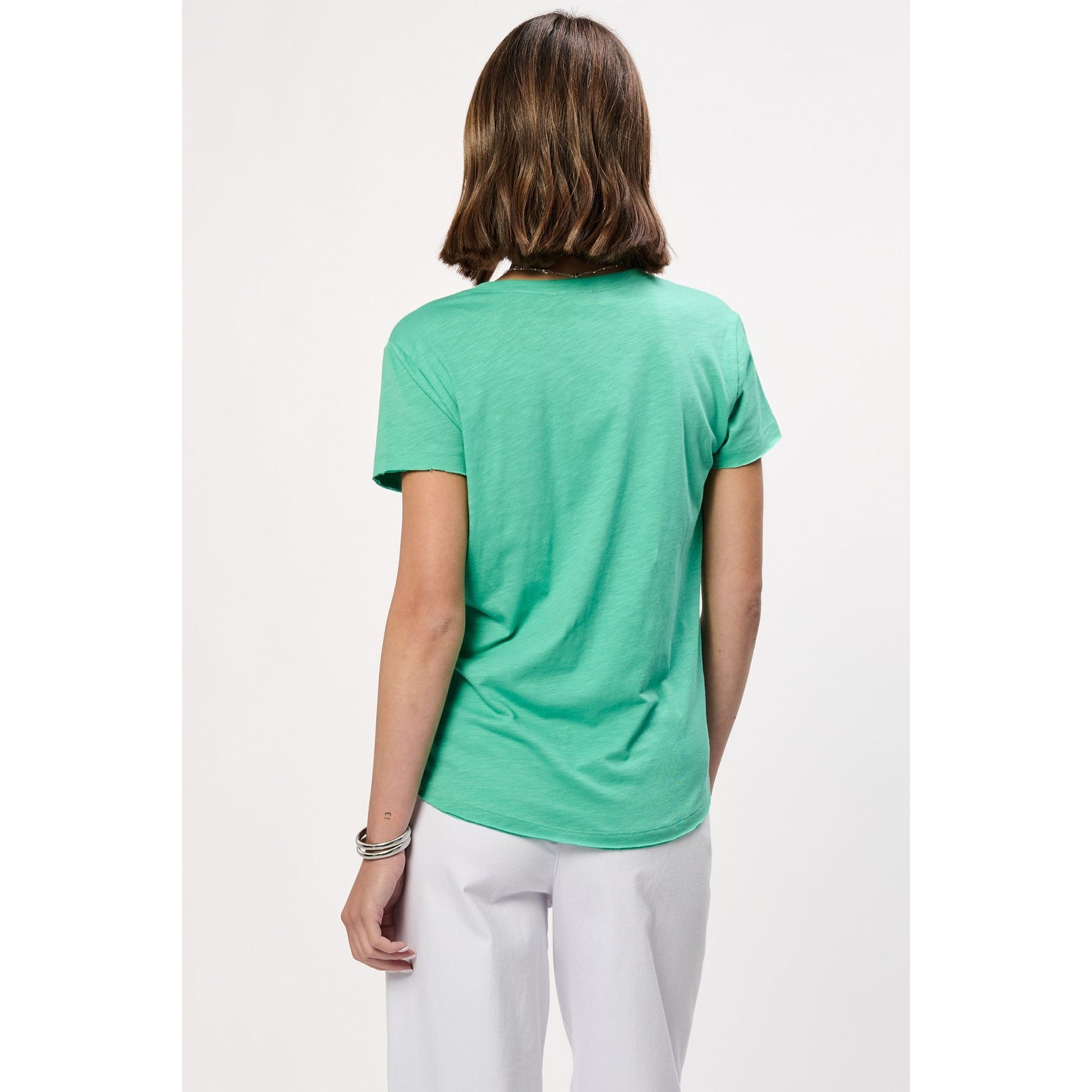 another love ashton top peacock green