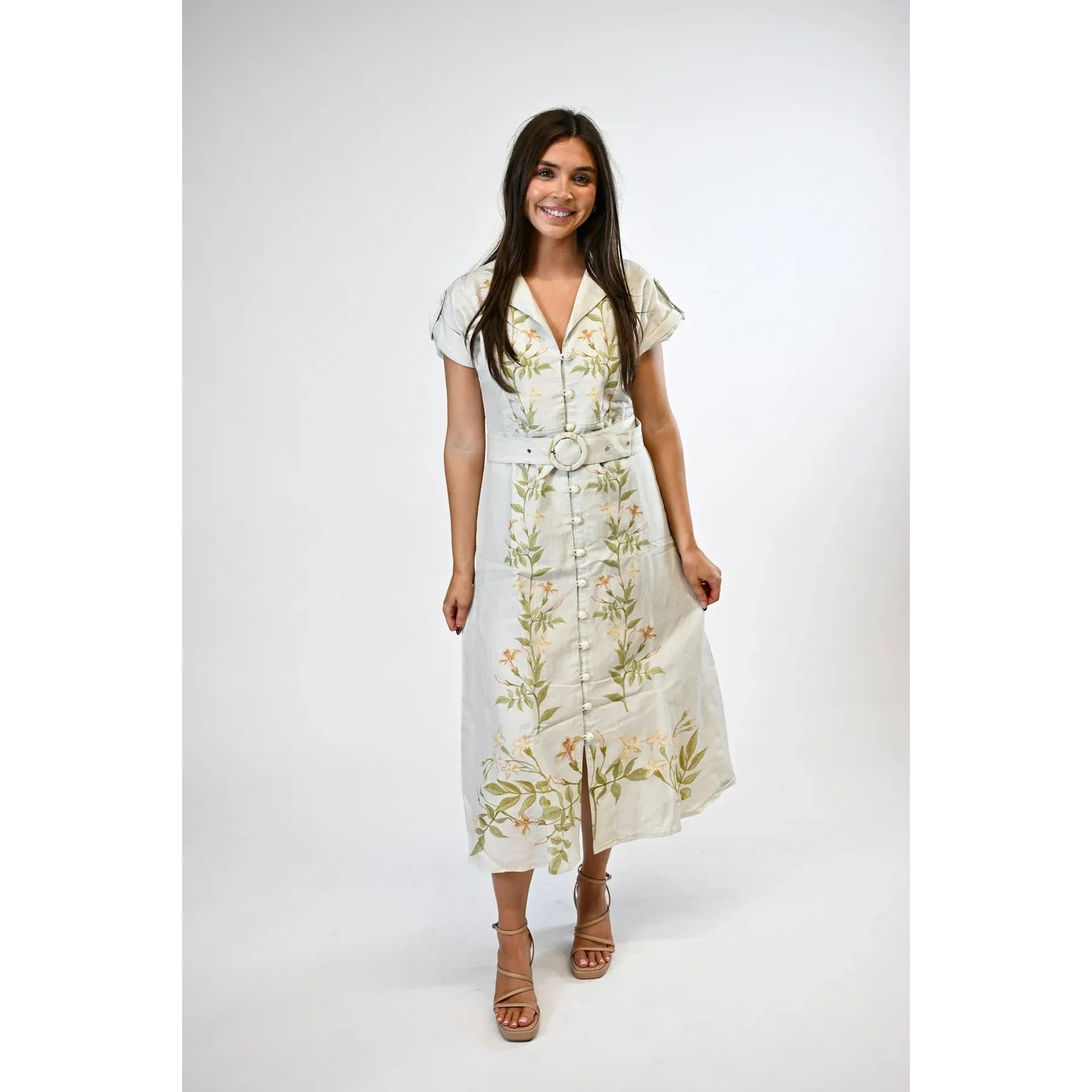 avonlea dress ivory vine marigold 