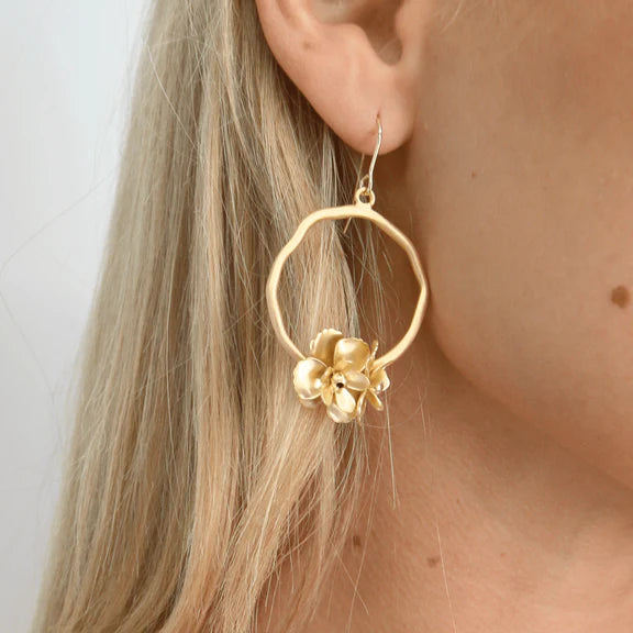 Bloom Gold Hoop Earring