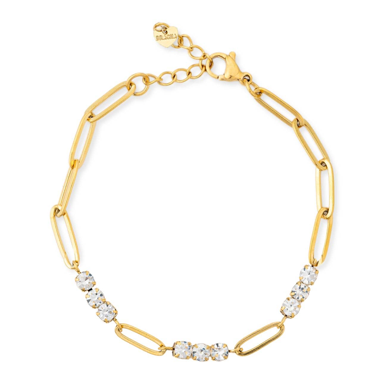 Ann Bracelet, bracelet, jewelry, gold, stack, link, 
