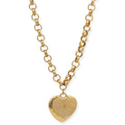 jewelry, necklace, heart, puffy, gold, Bracha