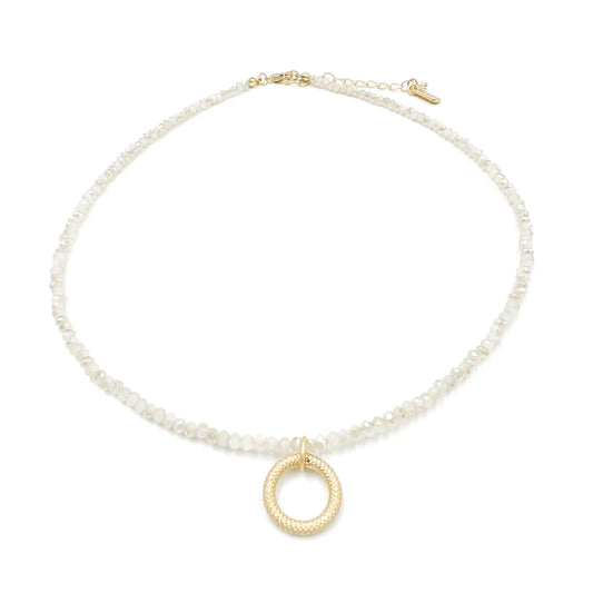 Dainty Vibe on Winter White Necklace