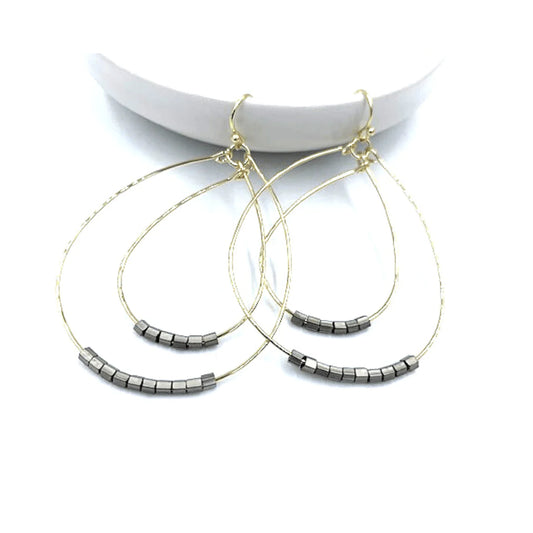 Ella Cate Earring in pewter