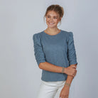 Sophie Tee in Slate Blue - Marj & Lizzie
