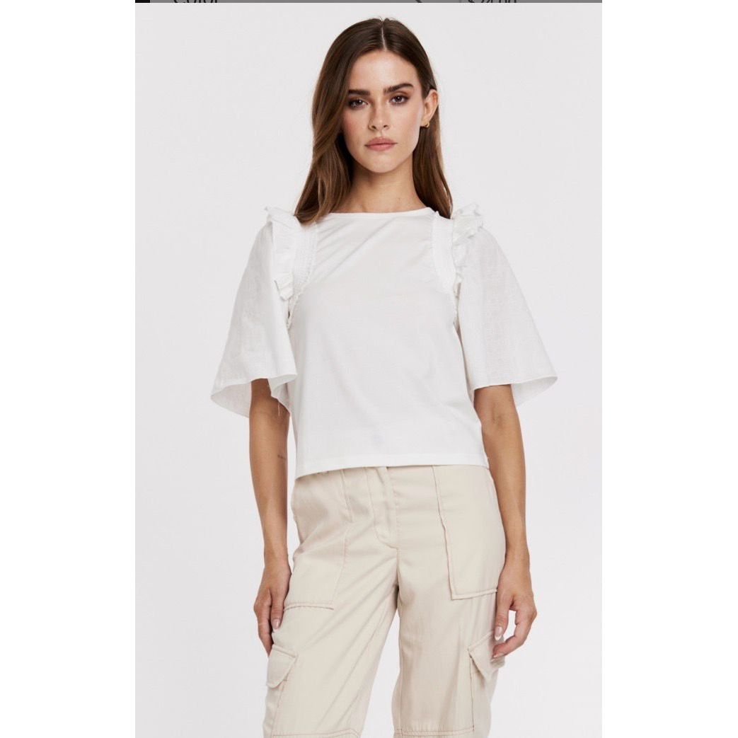 janita top another love white