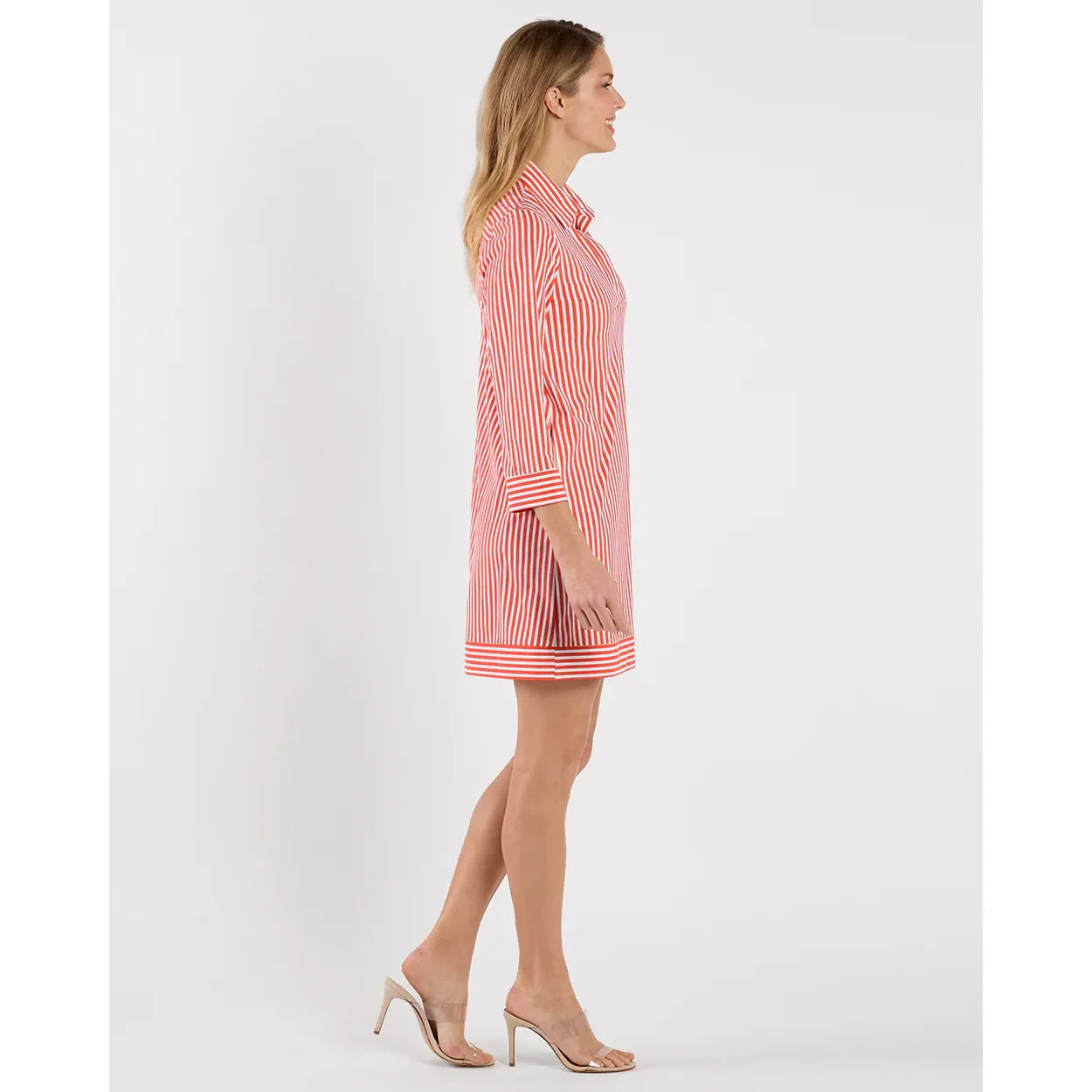 Jude Connelly Finley Dress in a stylish, flowing design with a bright, colorful pattern on lightweight fabric.