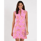 Jude Connally Kristen Dress in vibrant floral print, sleeveless design with a fitted waist and flowing skirt, perfect for summer wear.