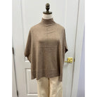 kerisma style#G830 Caroline Sweater Taupe one size mock turtle neck