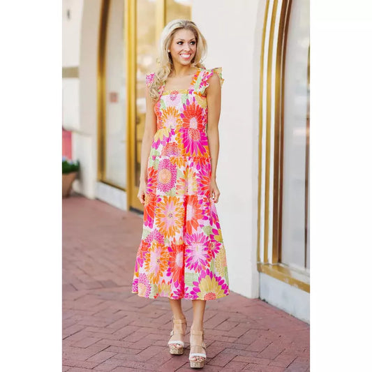 Leilani Ruffle Midi