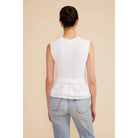 MillieMixedmediabackpiclucypariswhitesweatersleeveless