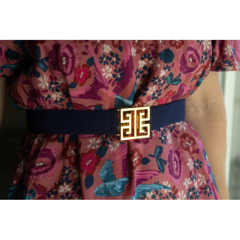 Navy Garland Band accessory from Garland Bags, featuring a navy belt with a sleek, stylish design.