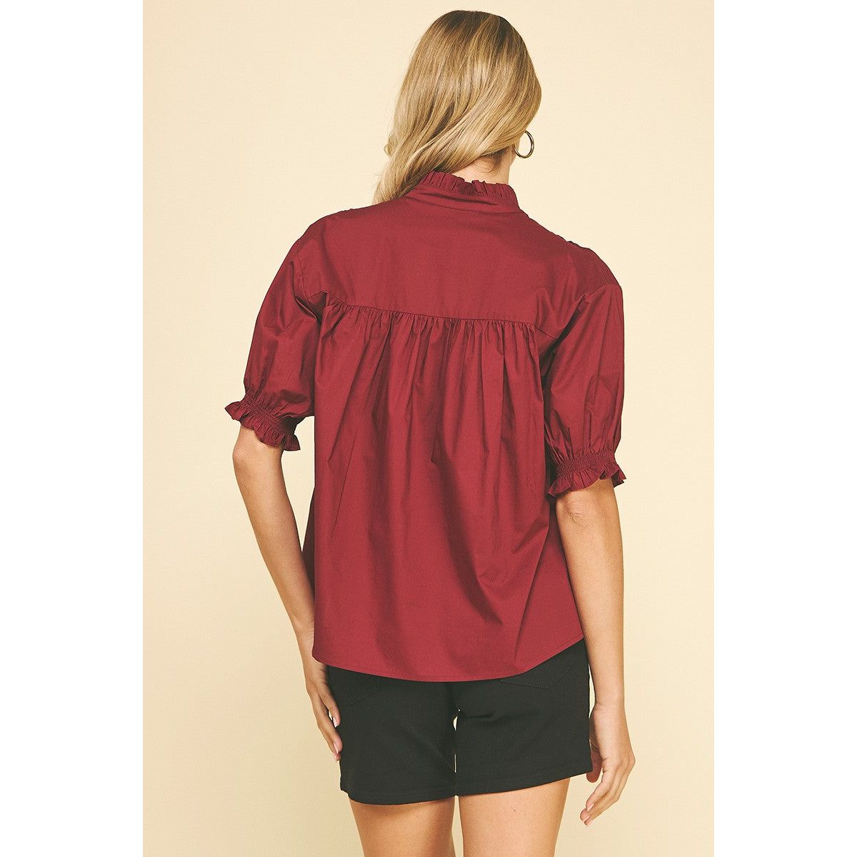Isabel Burgundy Top - Marj & Lizzie