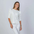 sophie_white_eringrayruchedelbowlengthtee