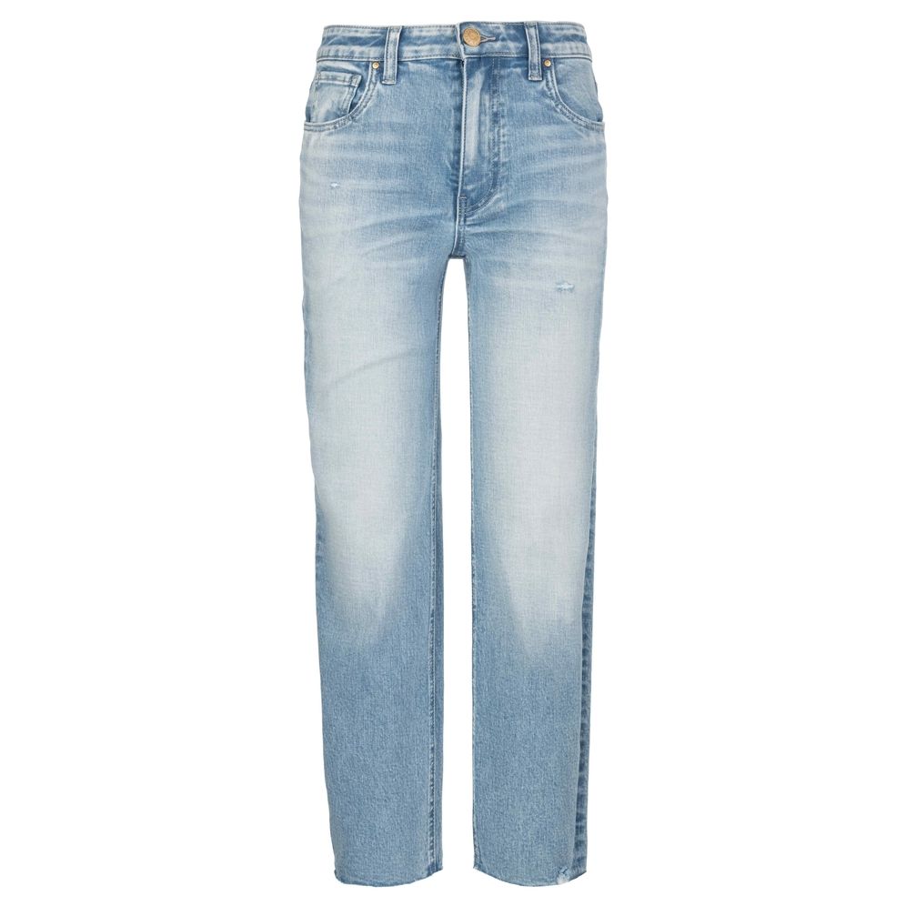 Pair of Rachael high-rise jeans by Kut from the Kloth, showing the classic denim bottoms with a fitted waist and straight-leg style.