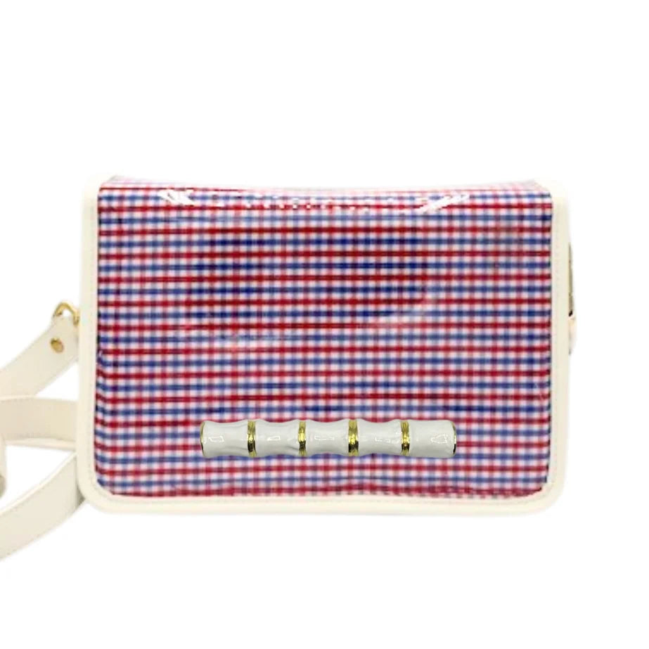 whitestadiumbagoldmissginghamblueliningwhitebamboostickgarlandbags