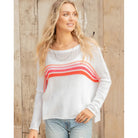 SunriseStripedCrewCottonBreakerwhitestriped